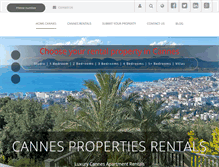 Tablet Screenshot of cannes-properties-rentals.com